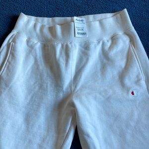 Champion joggers! Cream/white color